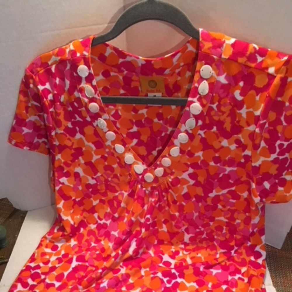 Ruby Rd. Capped Sleeve Women's Medium Top